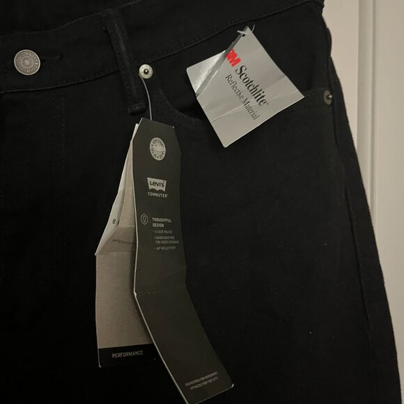 Levis black slim fit mens jeans - Picture 3 of 5